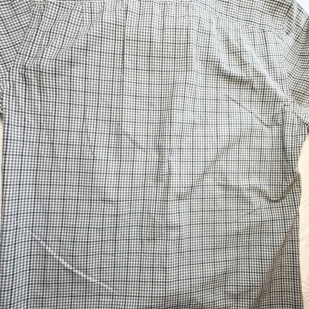 Men's Black and White Checkered Shirt